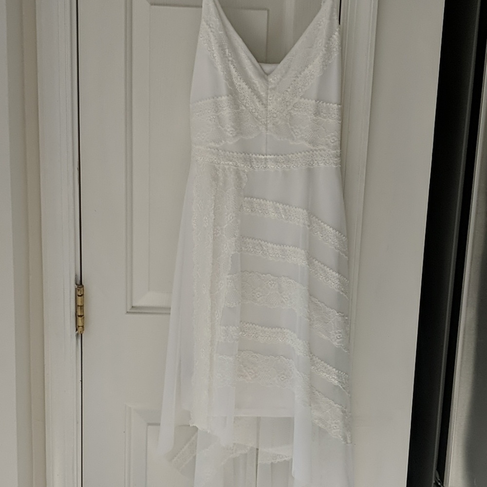 White Hi-Low BCBG Dress